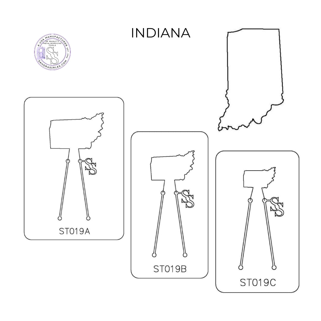 PANCAKE DIE ST019 STATE INDIANA